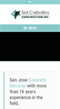 Mobile Screenshot of ceballosconstruction.com