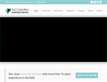 Tablet Screenshot of ceballosconstruction.com